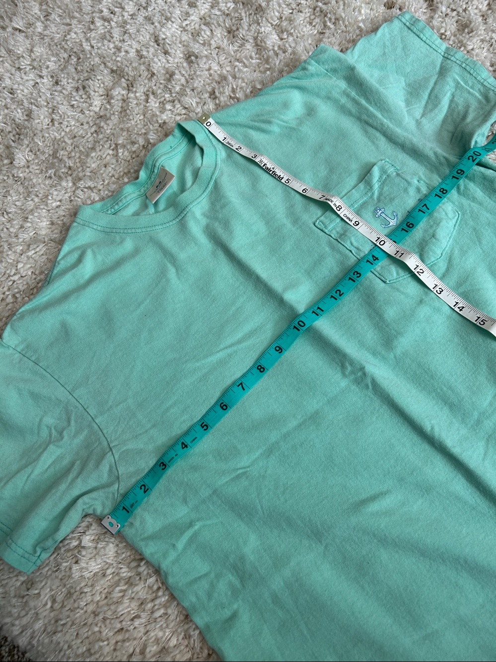 Simply Southern Men’s Pocket Tee - Mint - Picture 8 of 8